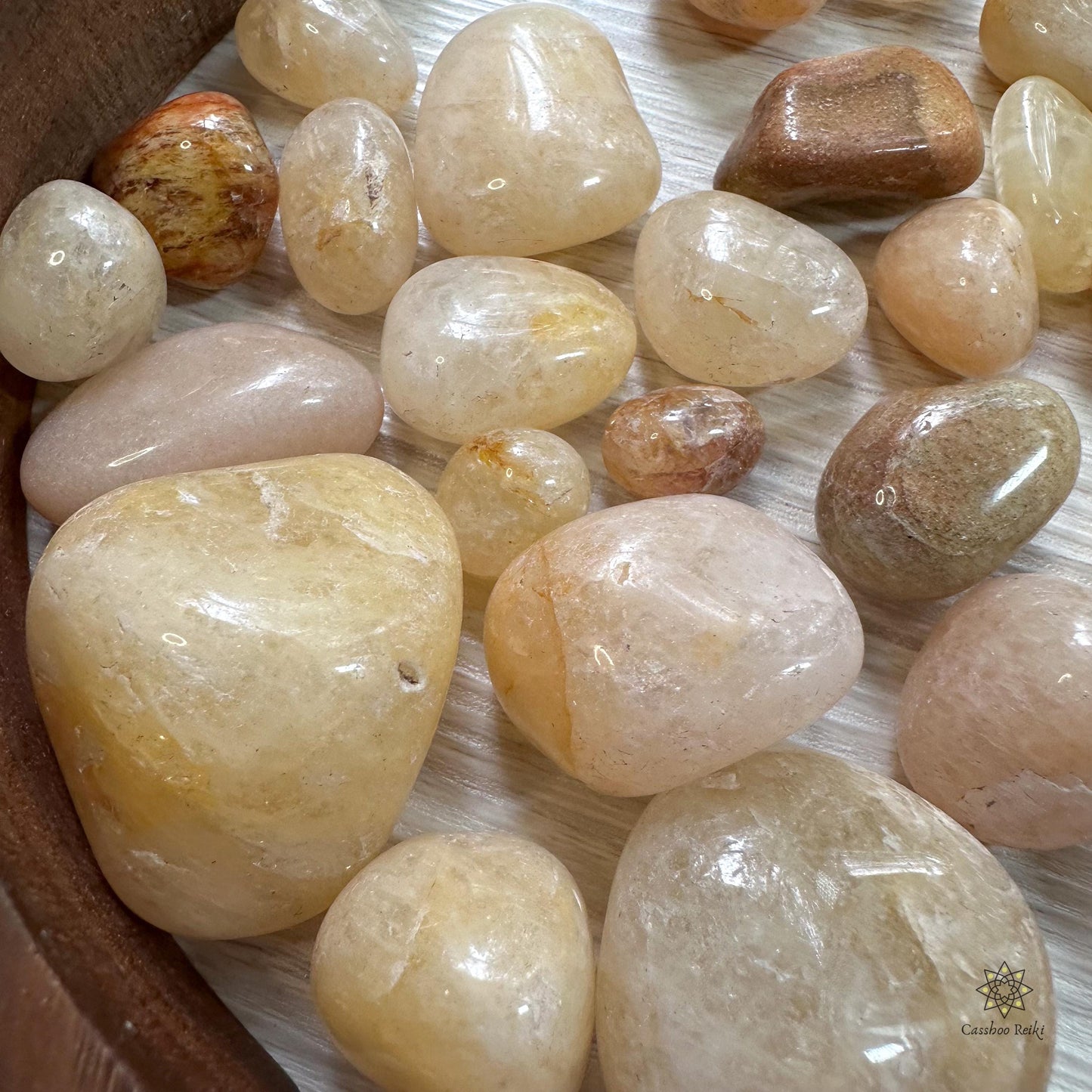 Tumbled Yellow-Peach Aventurine | Crystal for Self-Love and Compassion | Crystal for Drivers | Crystal for the Car