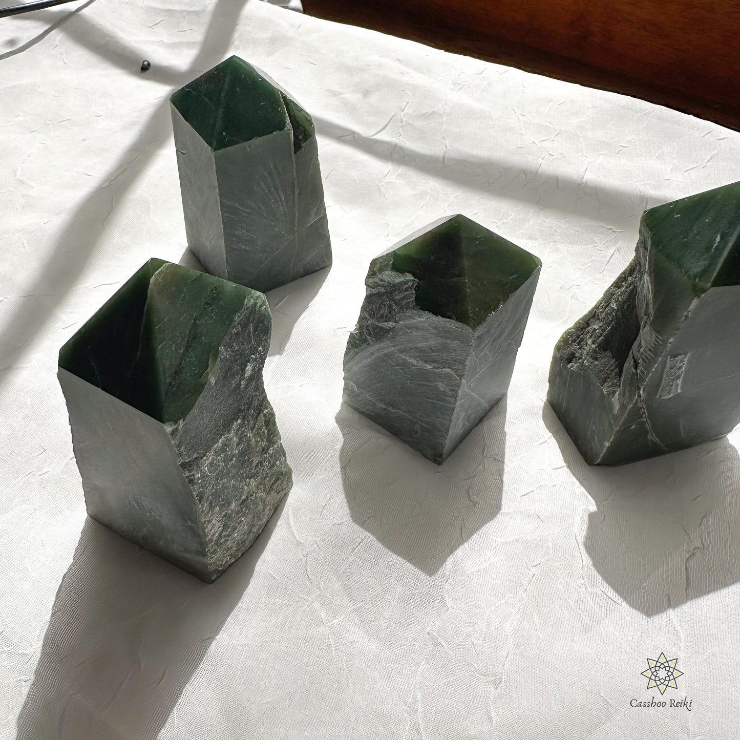 Clearance: Green Jade / Jadeite Points | Feng Shui Crystal