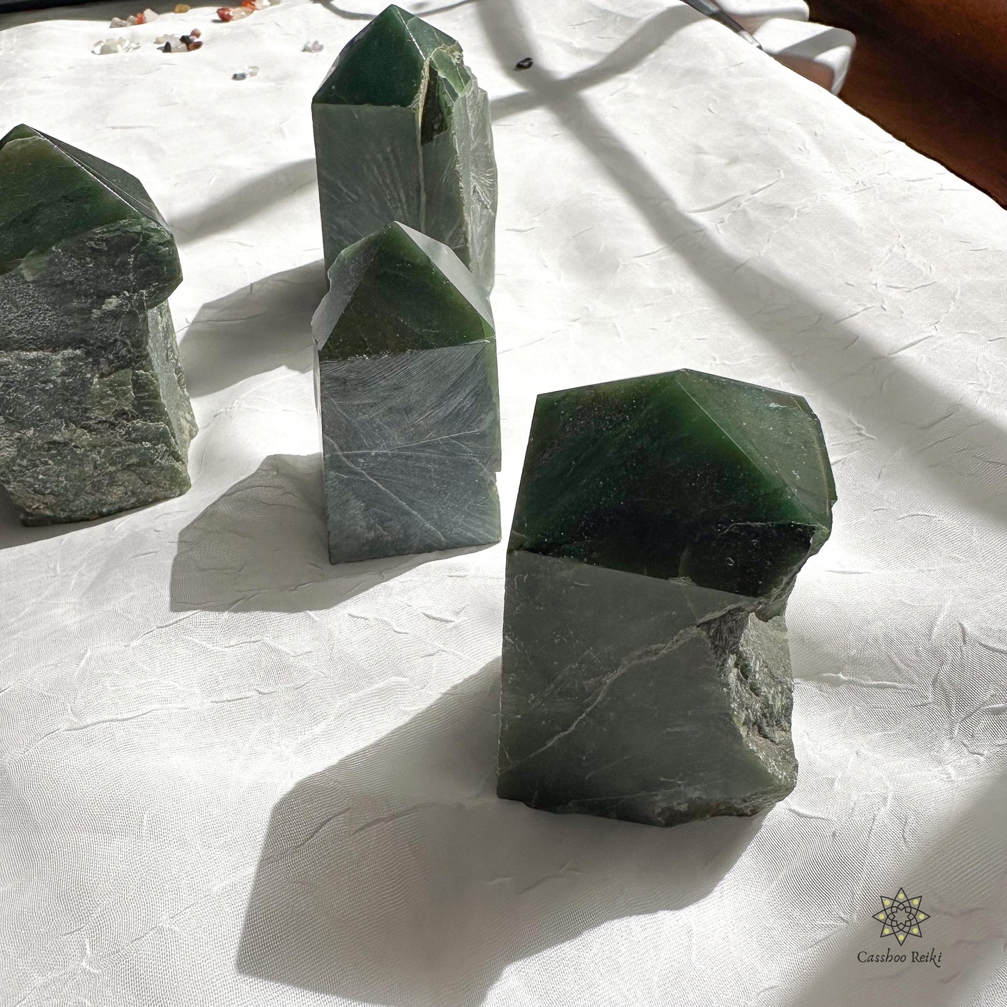 Clearance: Green Jade / Jadeite Points | Feng Shui Crystal