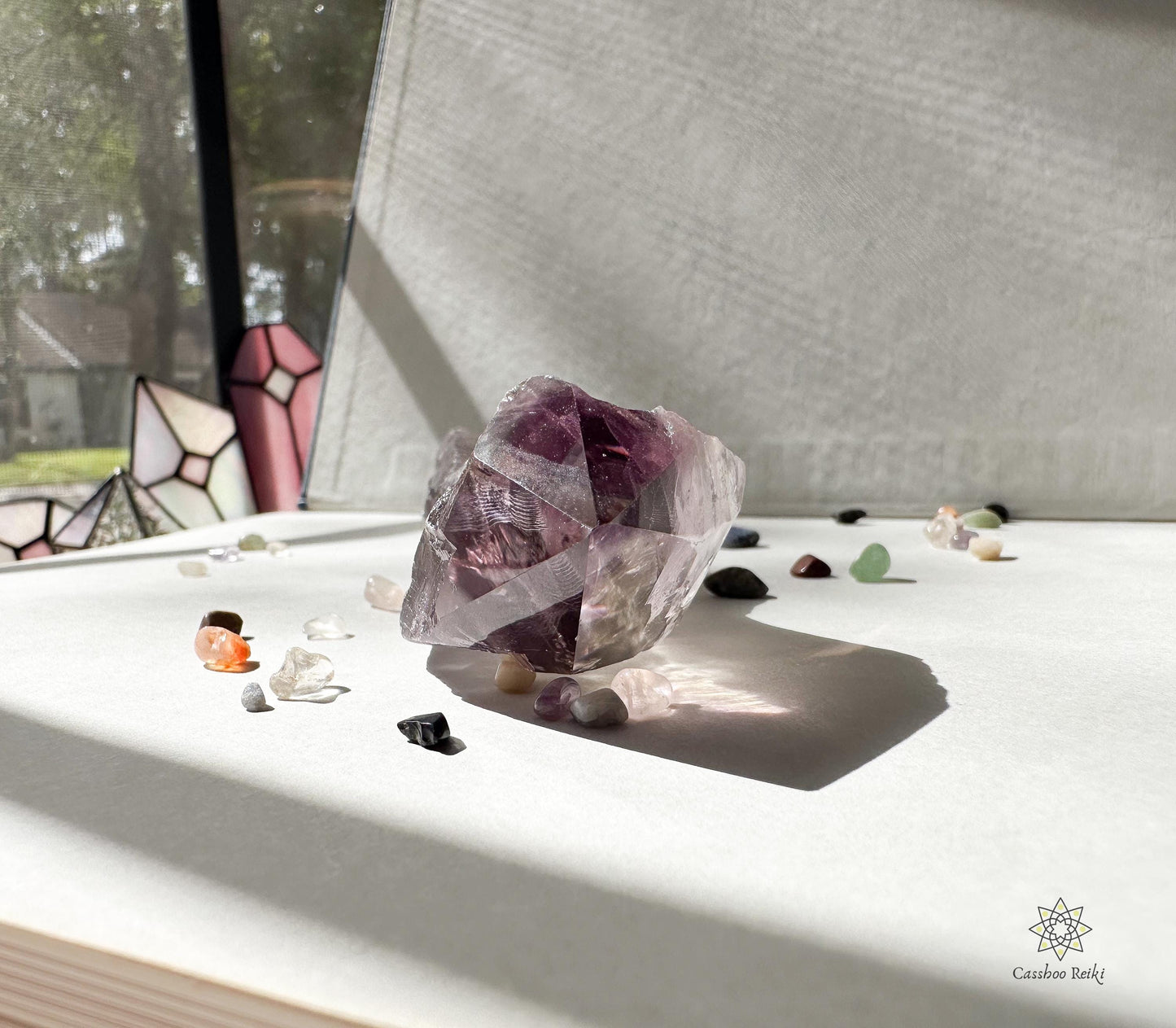 Extra Large Amethyst Wand | 7-inch Amethyst Natural Point | Amethyst Scepter.