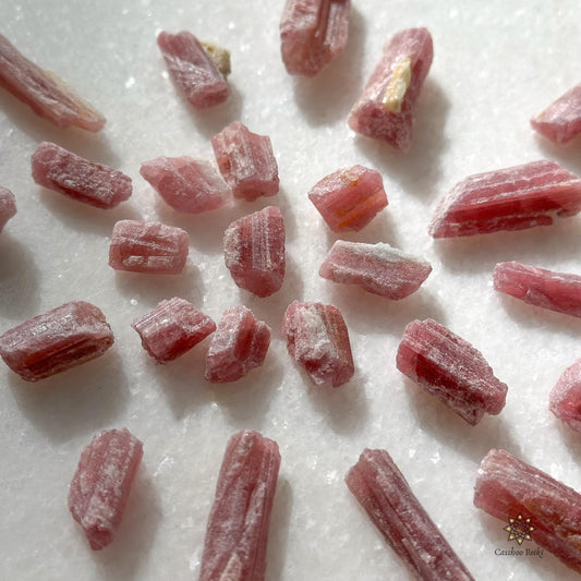 Mini Pink-Red Tourmaline | Rubellite Petite Rods | Rubellite 10 gram packs, 0.4 - 1 inch | Stone for narcissist protection, family reunions.