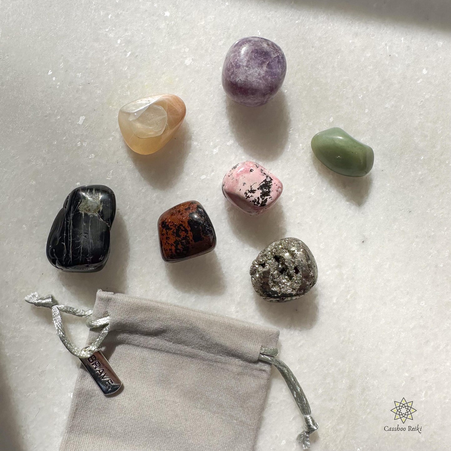 7-Crystal Set for Empathy and Personal Power | Empath Crystals | Crystals for Highly Sensitive People