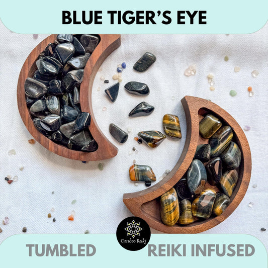 Blue Tiger Eye  | June Birthstone | Leo Zodiac Stone | Capricorn Zodiac Stone