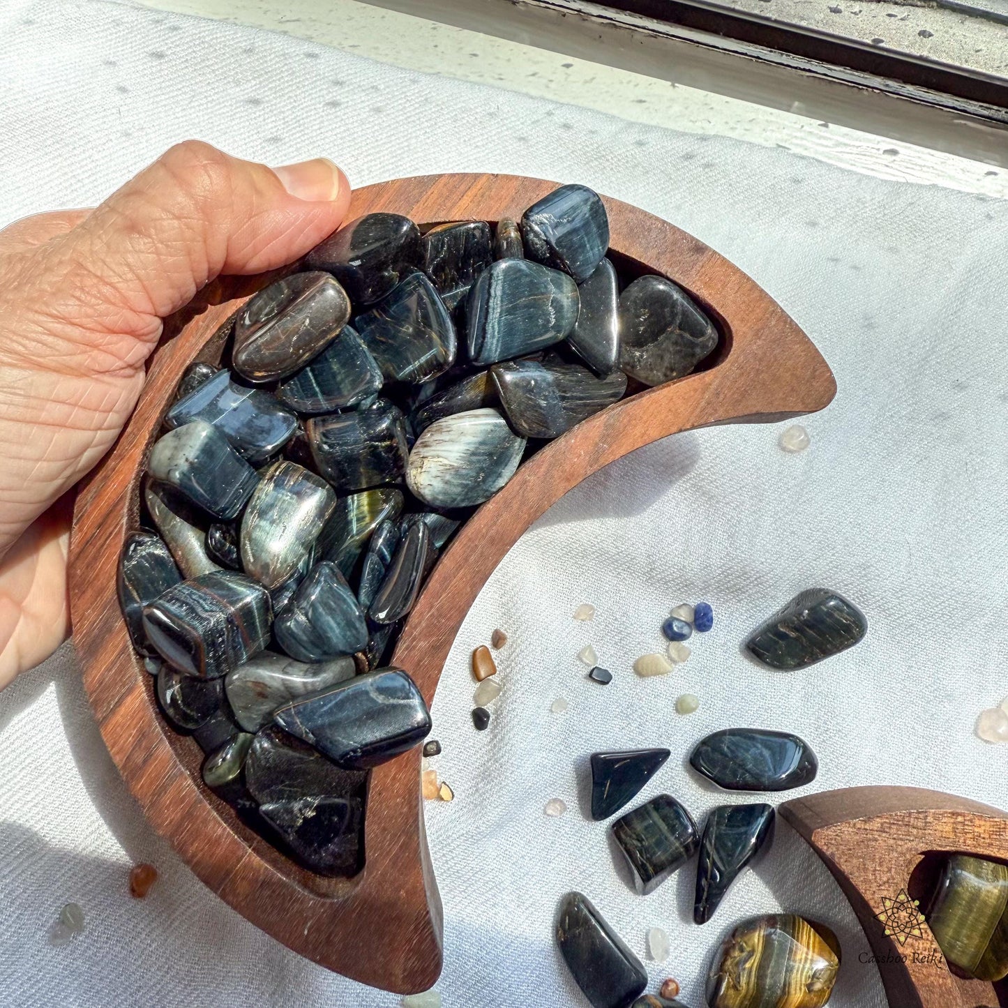 Blue Tiger Eye  | June Birthstone | Leo Zodiac Stone | Capricorn Zodiac Stone