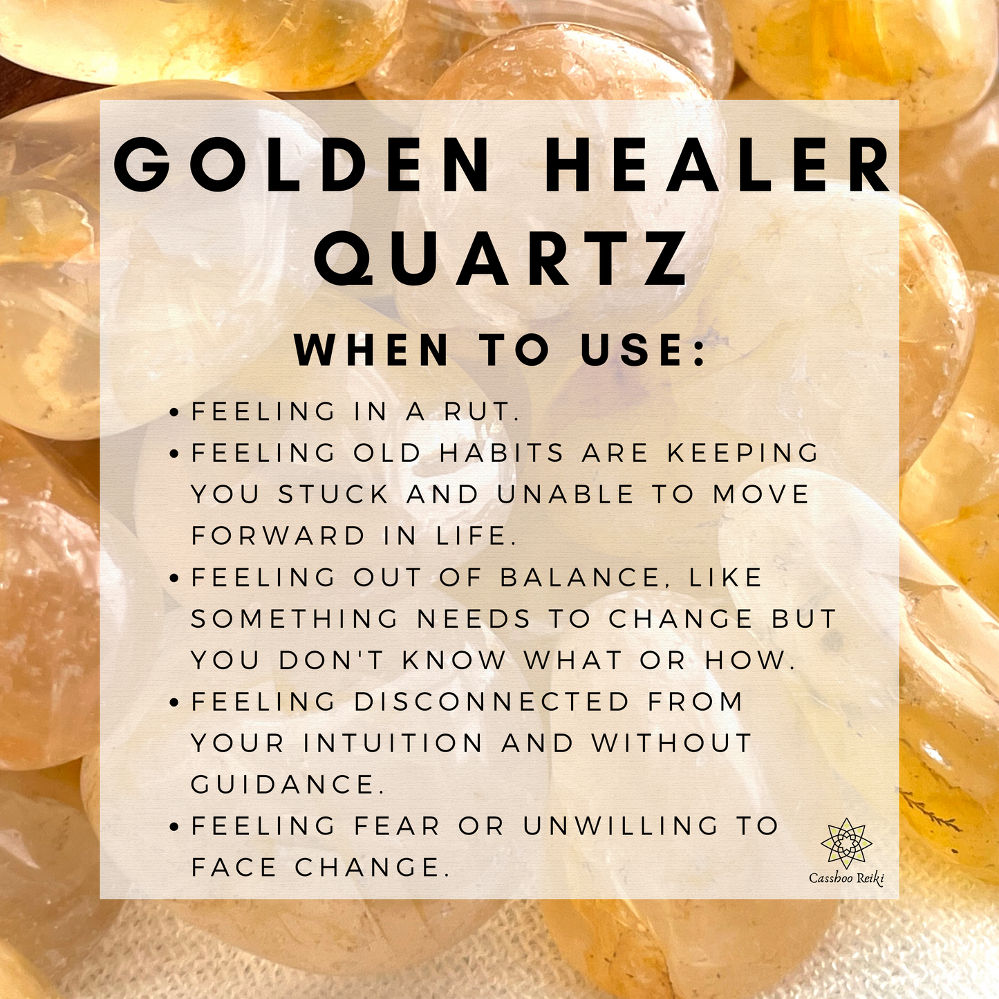 Golden Healer Quartz, Tumbled