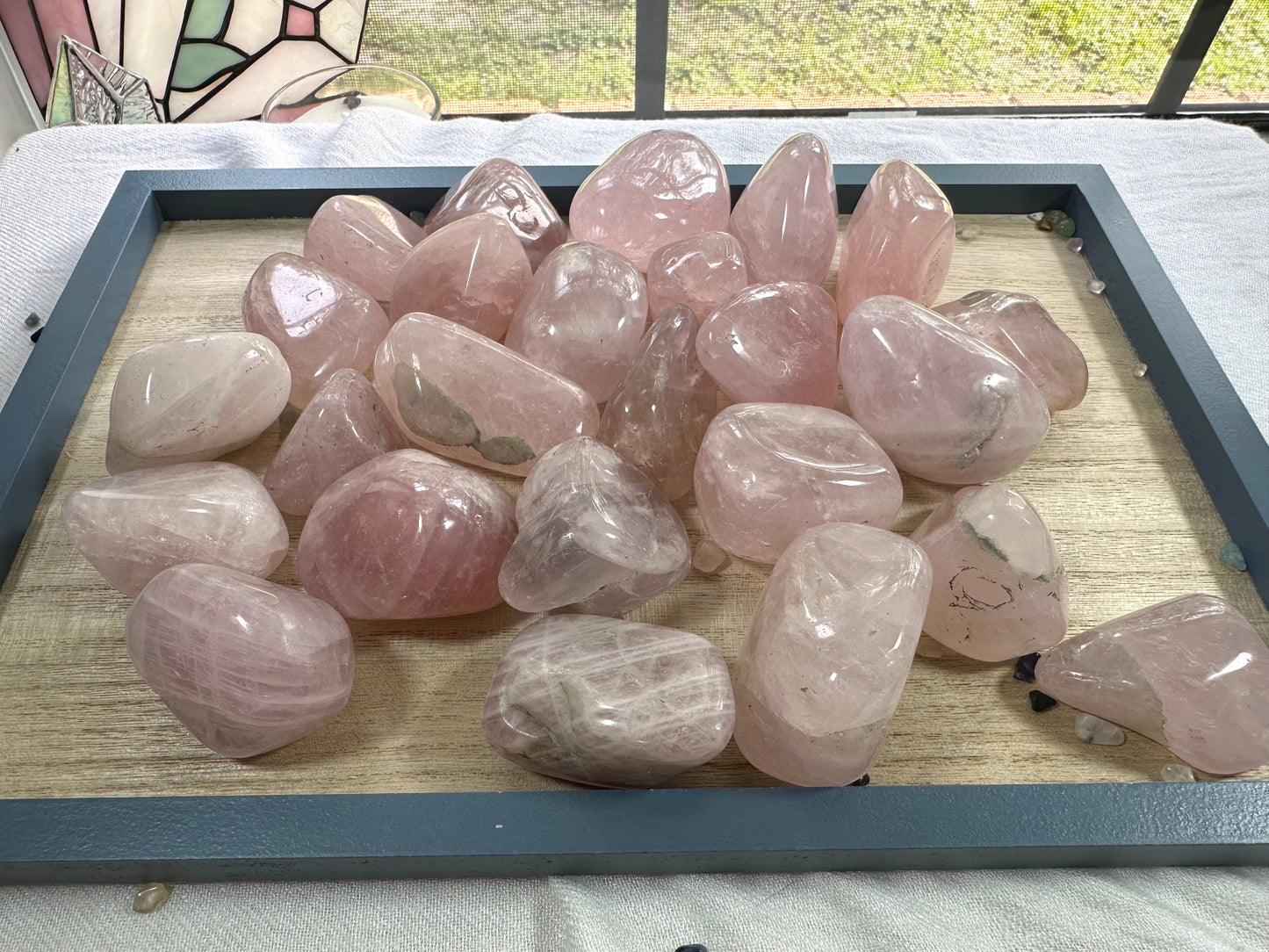 Rose Quartz Gallets / Pebbles / Palm Stones