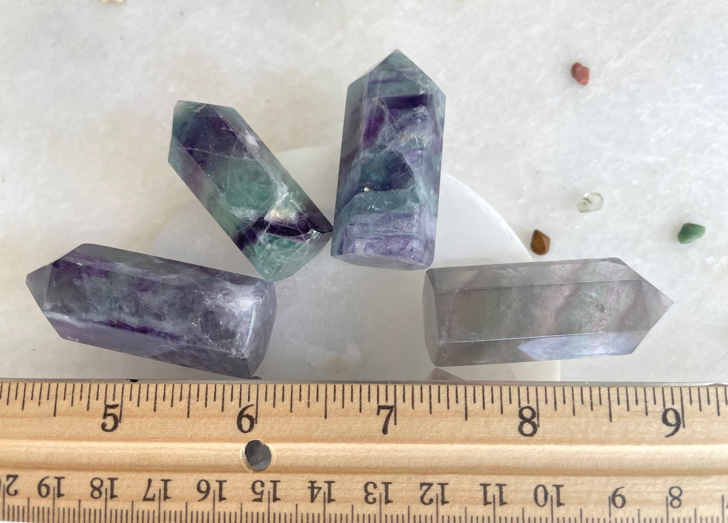 Rainbow Fluorite obelisk, small