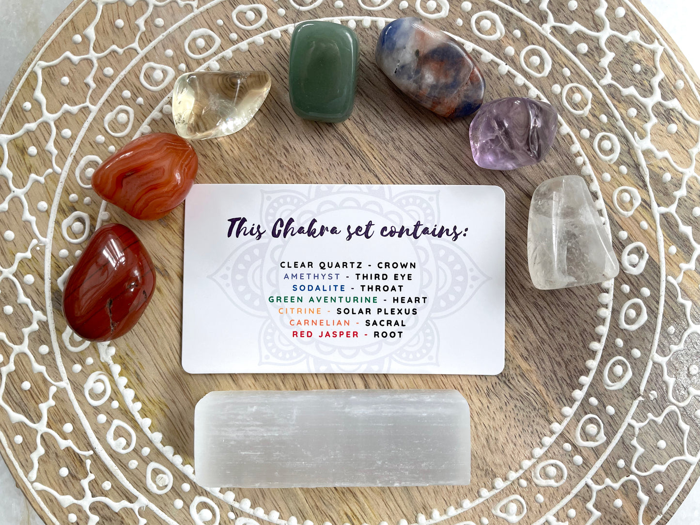 Tumbled Chakra Stone set