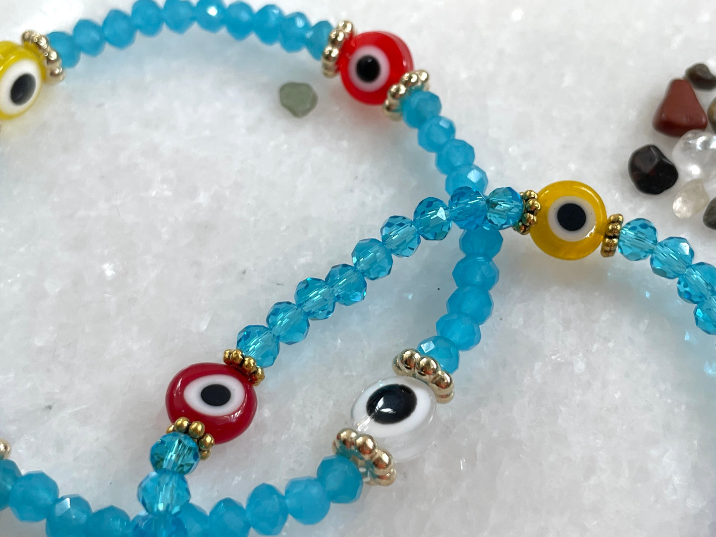 Evil Eye Elastic Bracelet, plastic