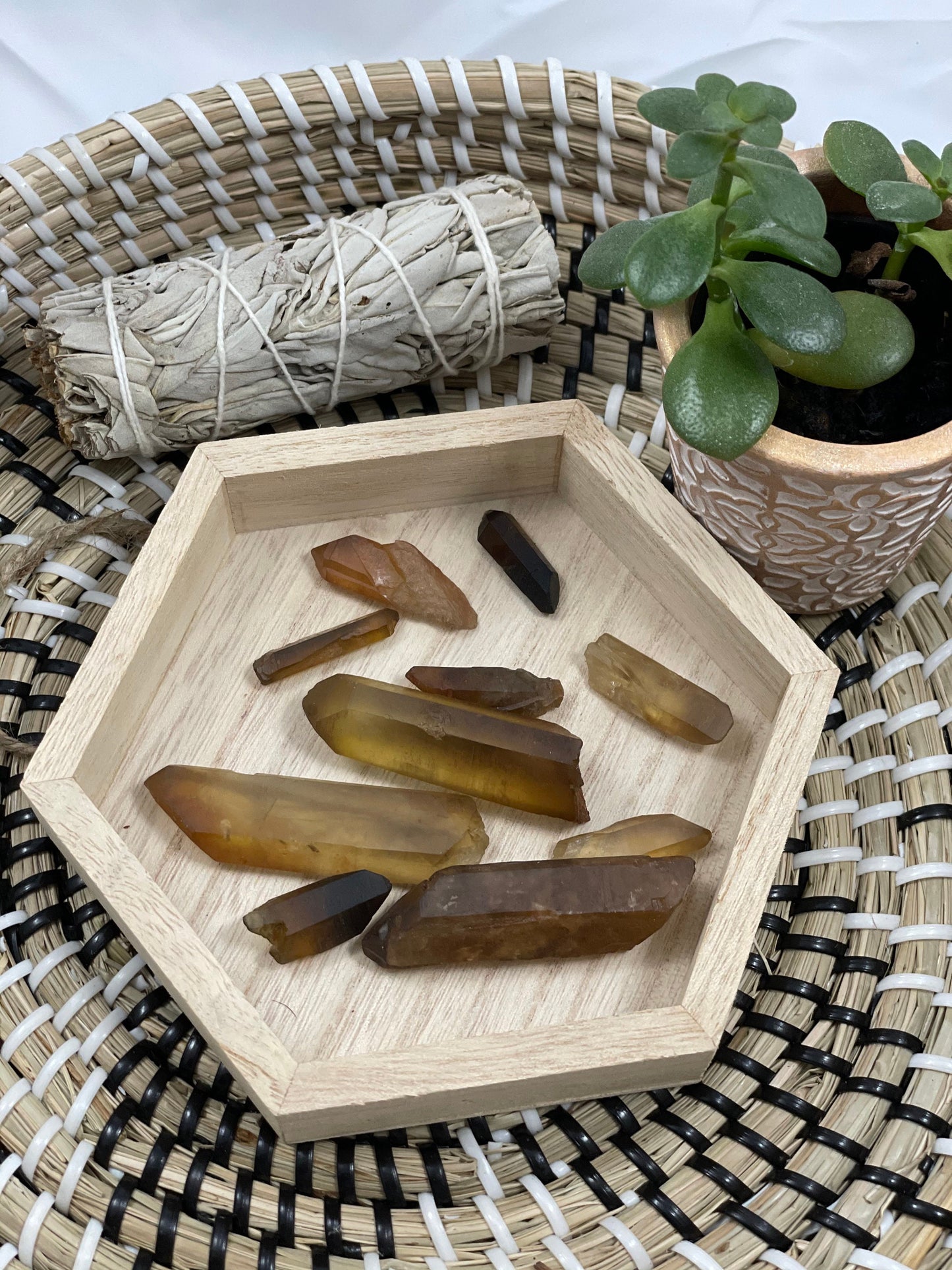 Raw Citrine points | Natural Citrine | Solar Plexus Chakra Stone | Crystal for Prosperity and Joy