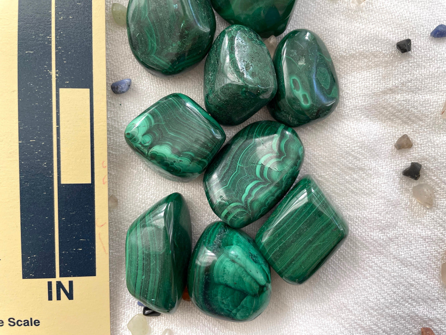 Malachite, tumbled