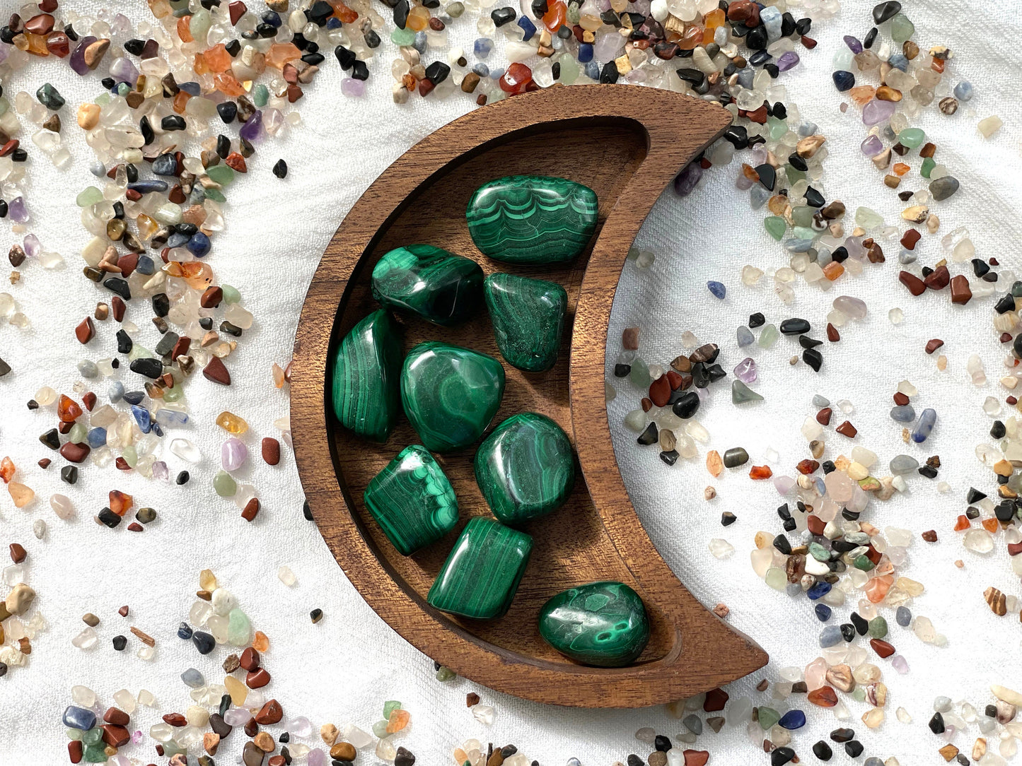 Malachite, tumbled