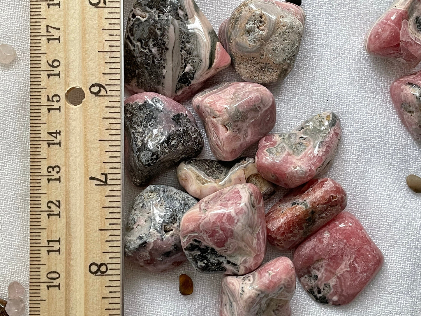 Rhodocrosite, tumbled