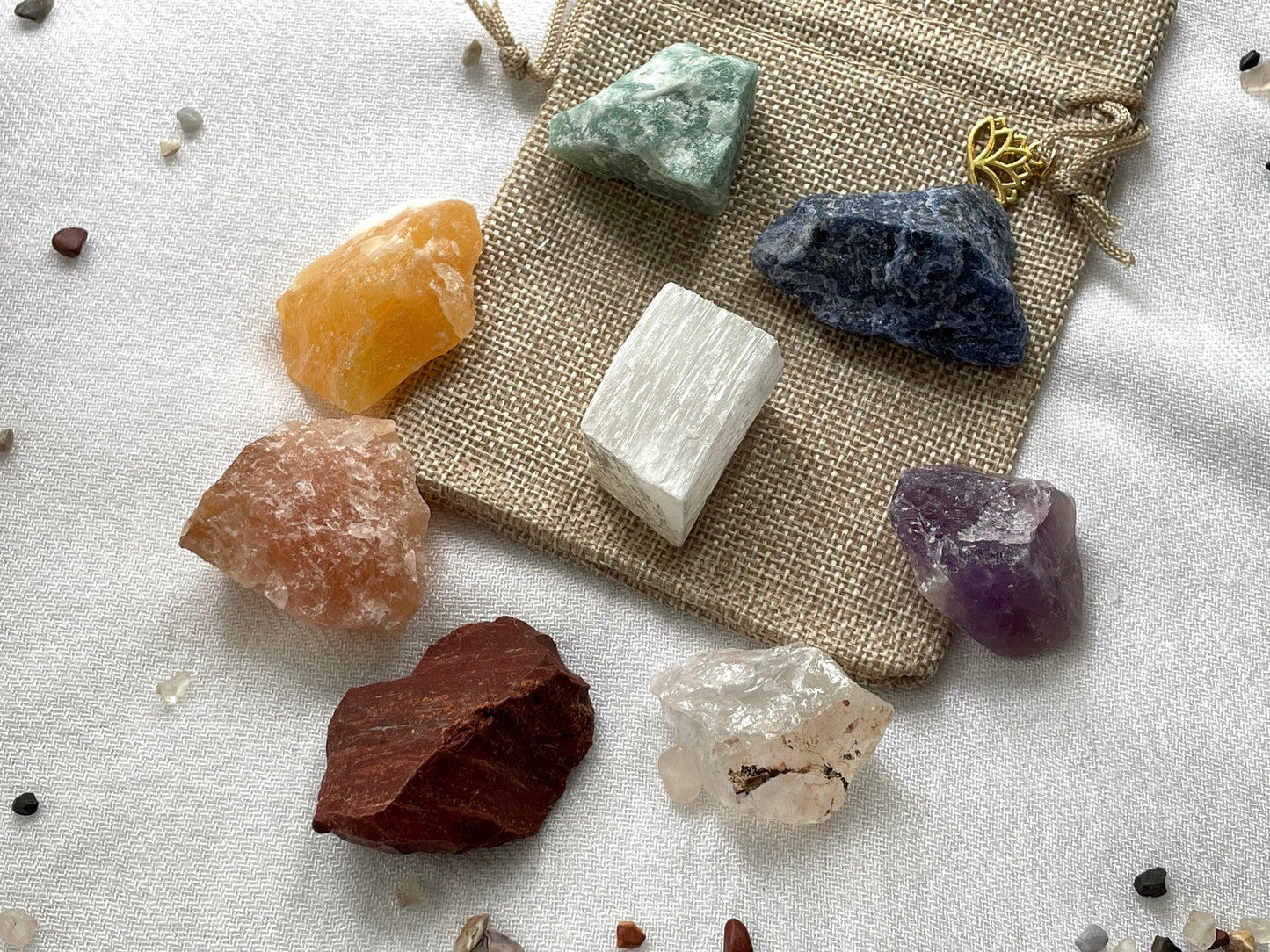 Chakra Rough Stone set