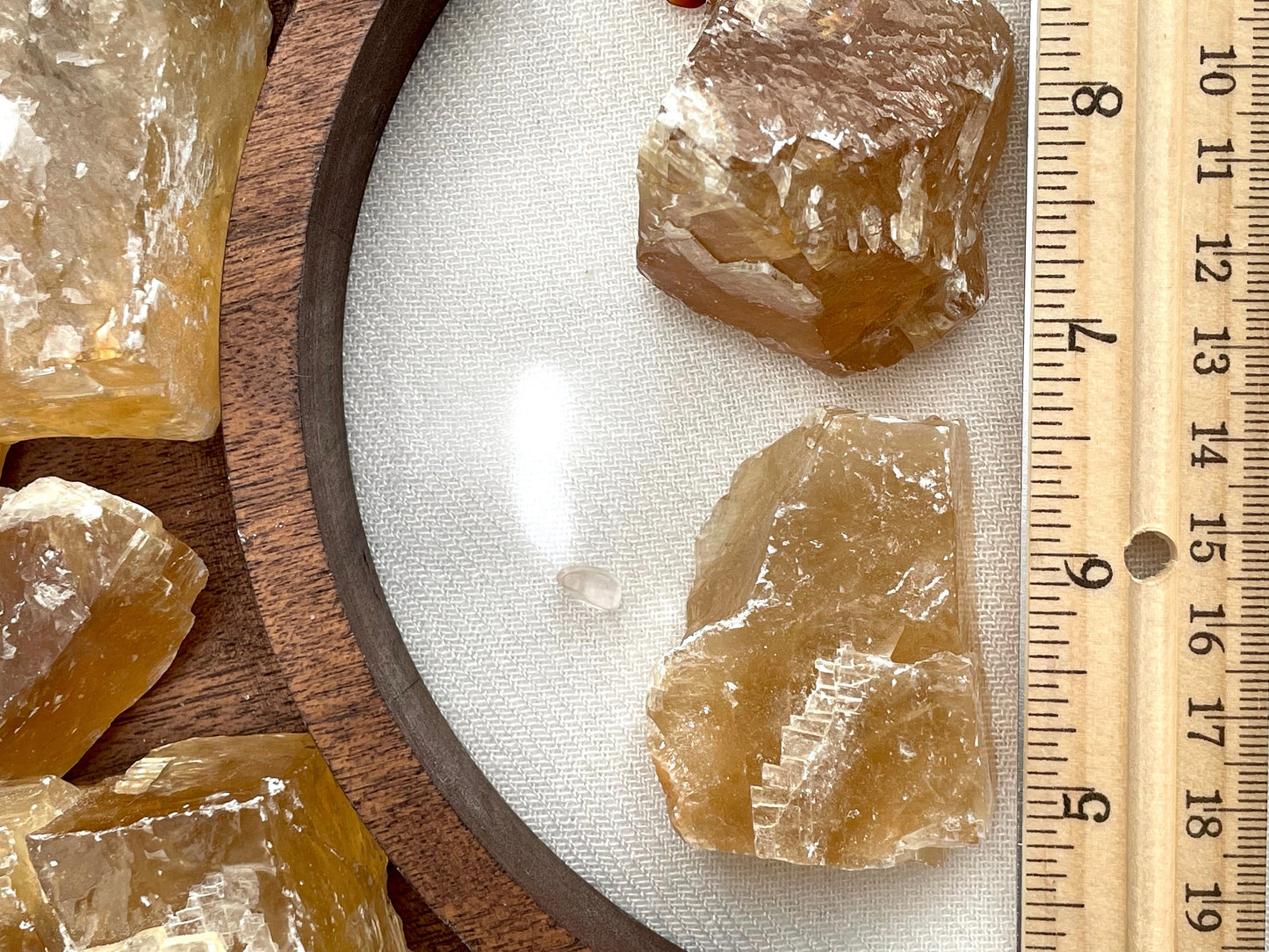 Honey Calcite, rough