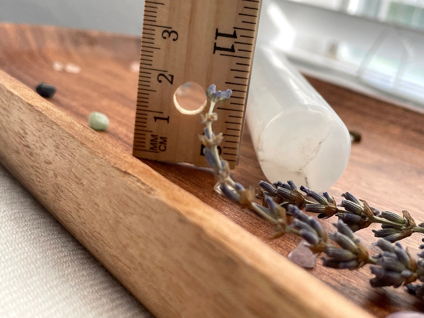 Selenite Wand, polished