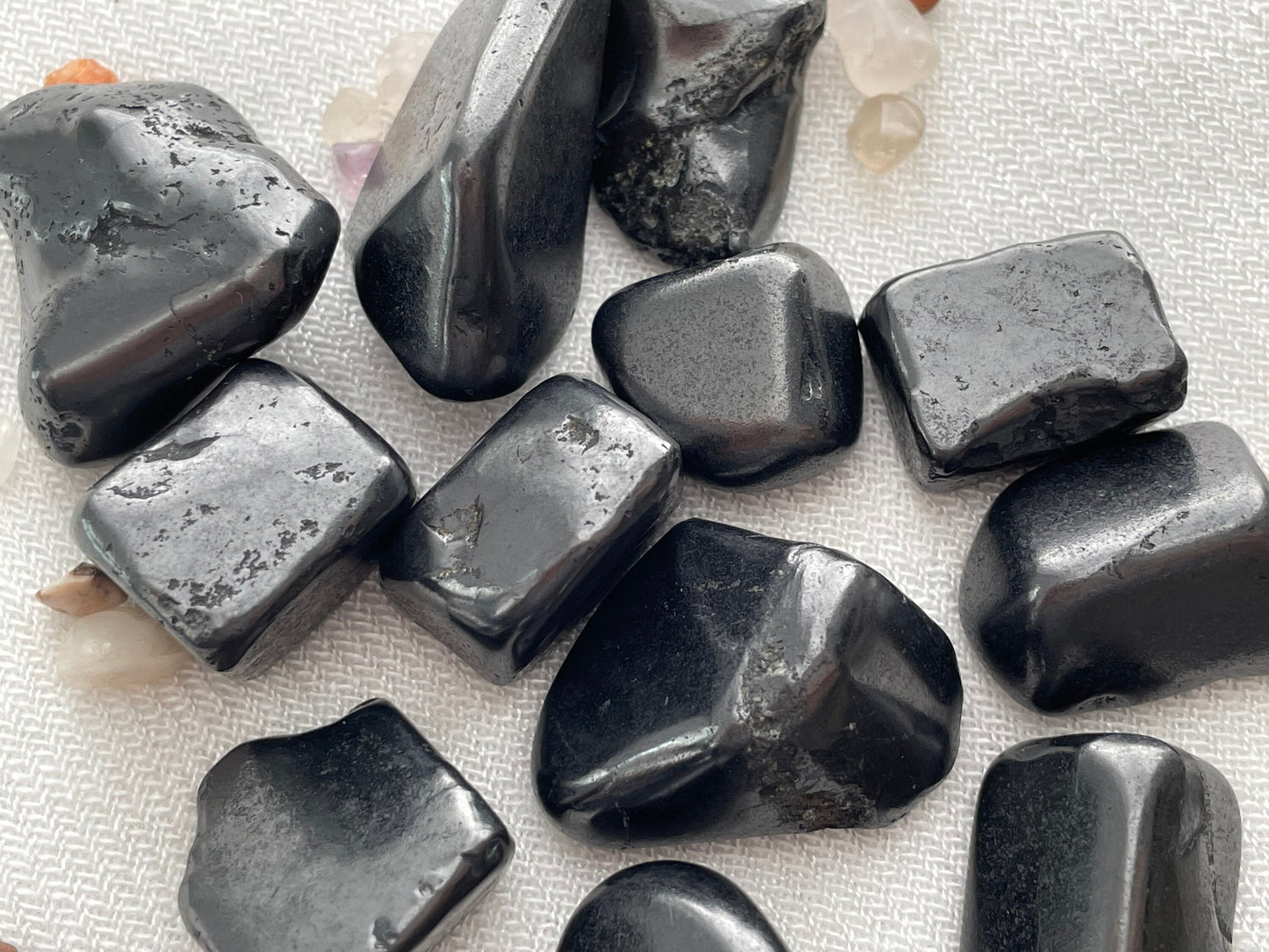 Shungite, Tumbled