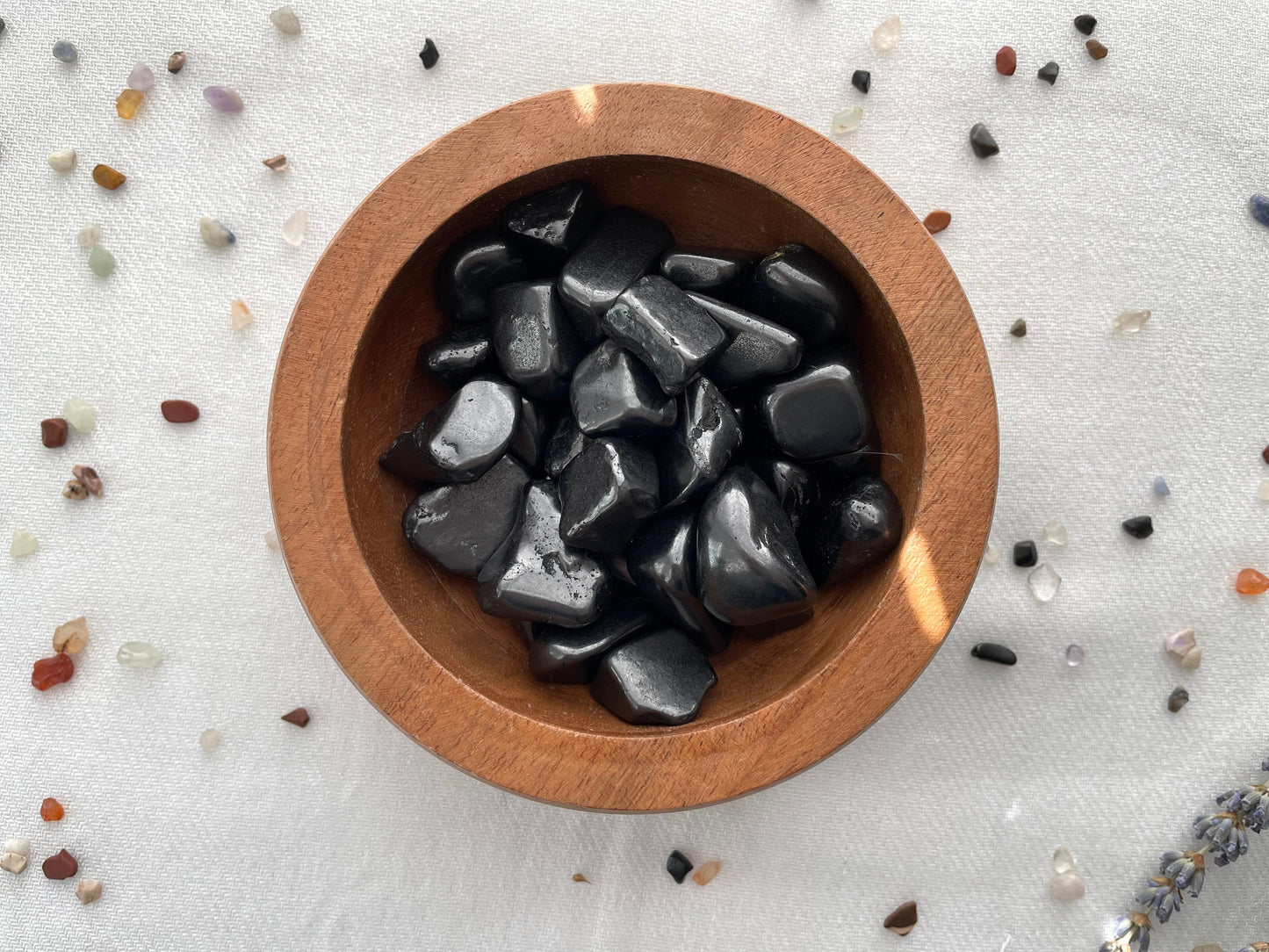 Shungite, Tumbled