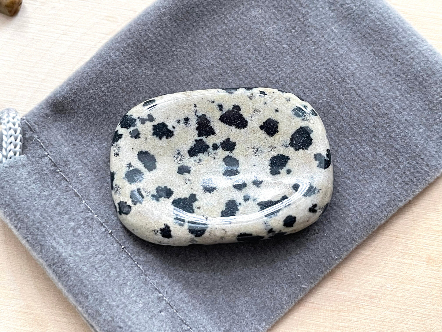 Dalmatian Jasper Worry Stone | Crystal for the Inner Child