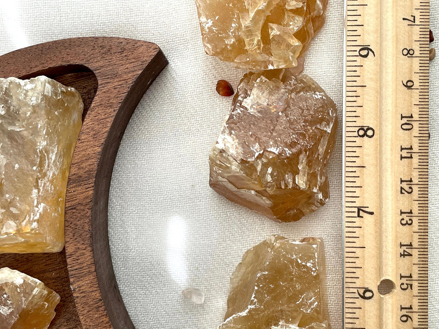 Honey Calcite, rough