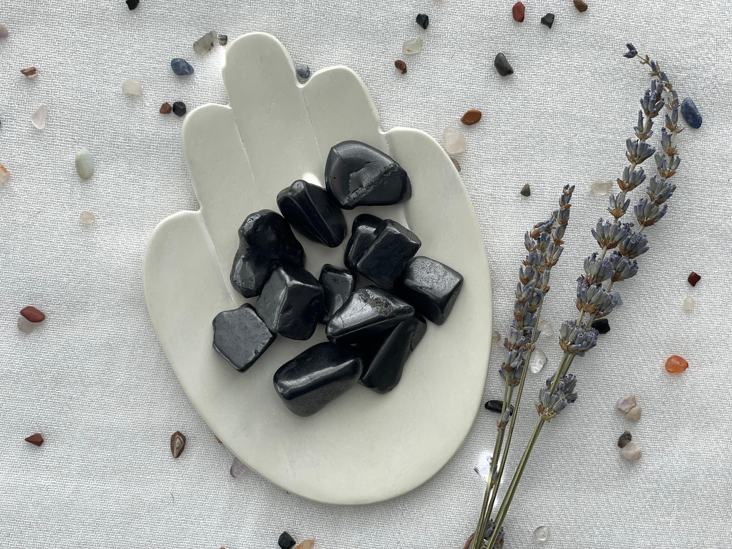 Shungite, Tumbled