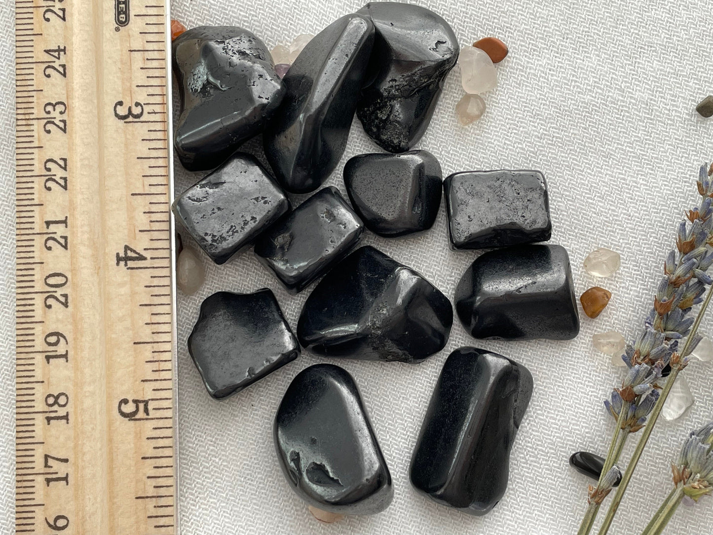 Shungite, Tumbled