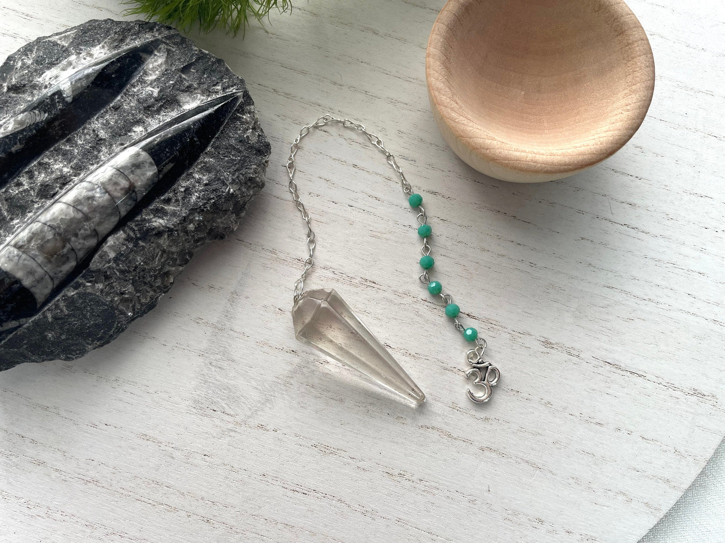 Clear Quartz Pendulum