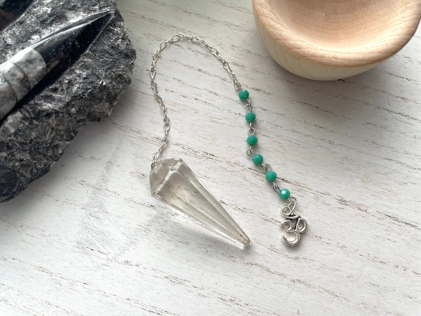 Clear Quartz Pendulum