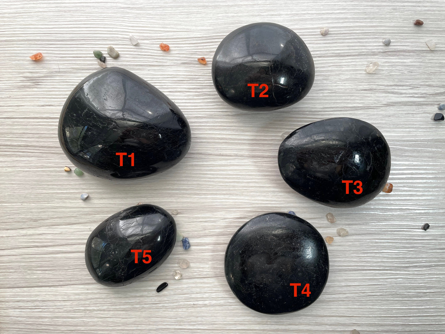 Black Tourmaline Large Pebbles