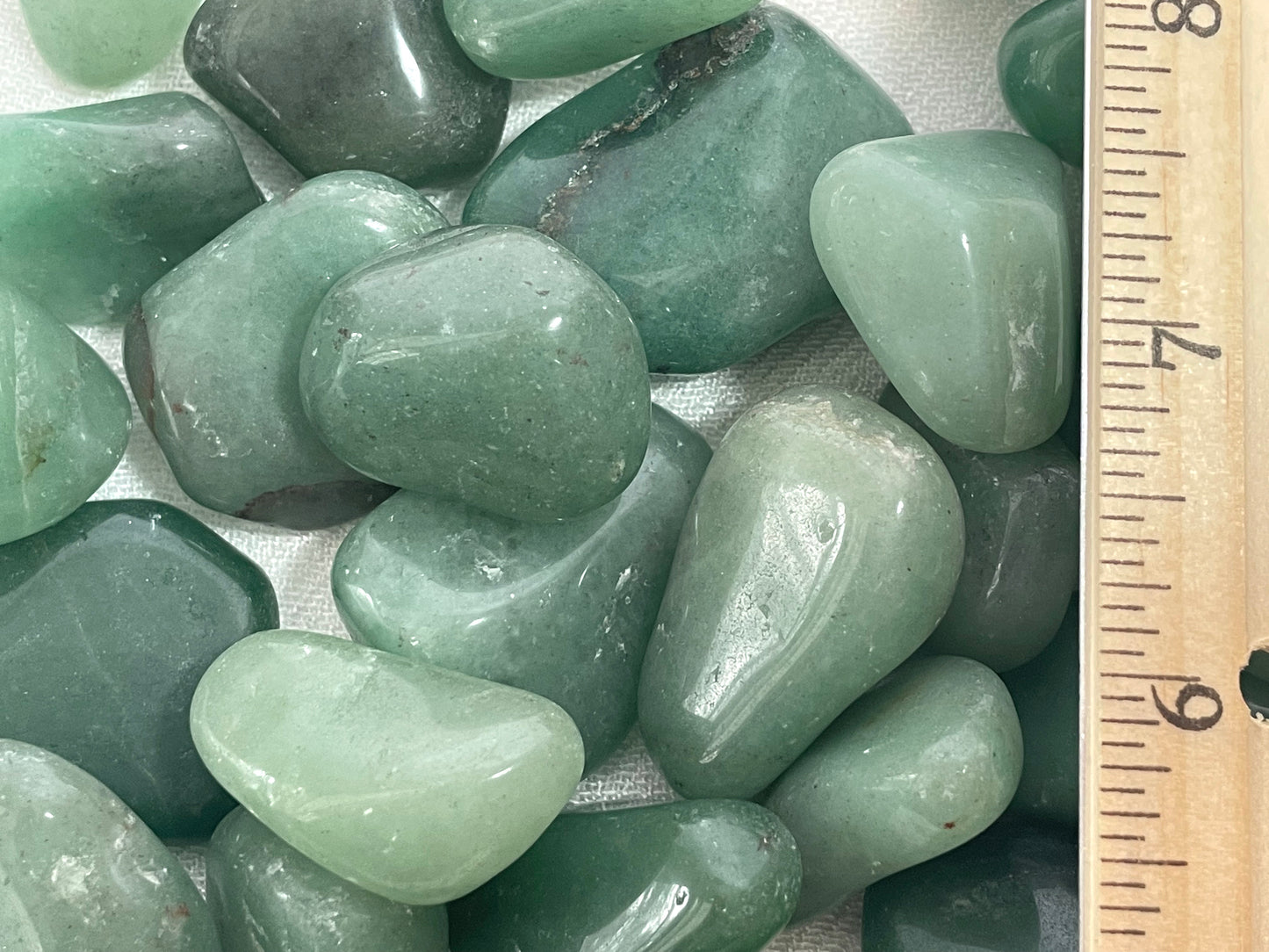 Tumbled Green Aventurine from Brazil | Tumbled Green Quartz | Crystal for Empath protection & Abundance
