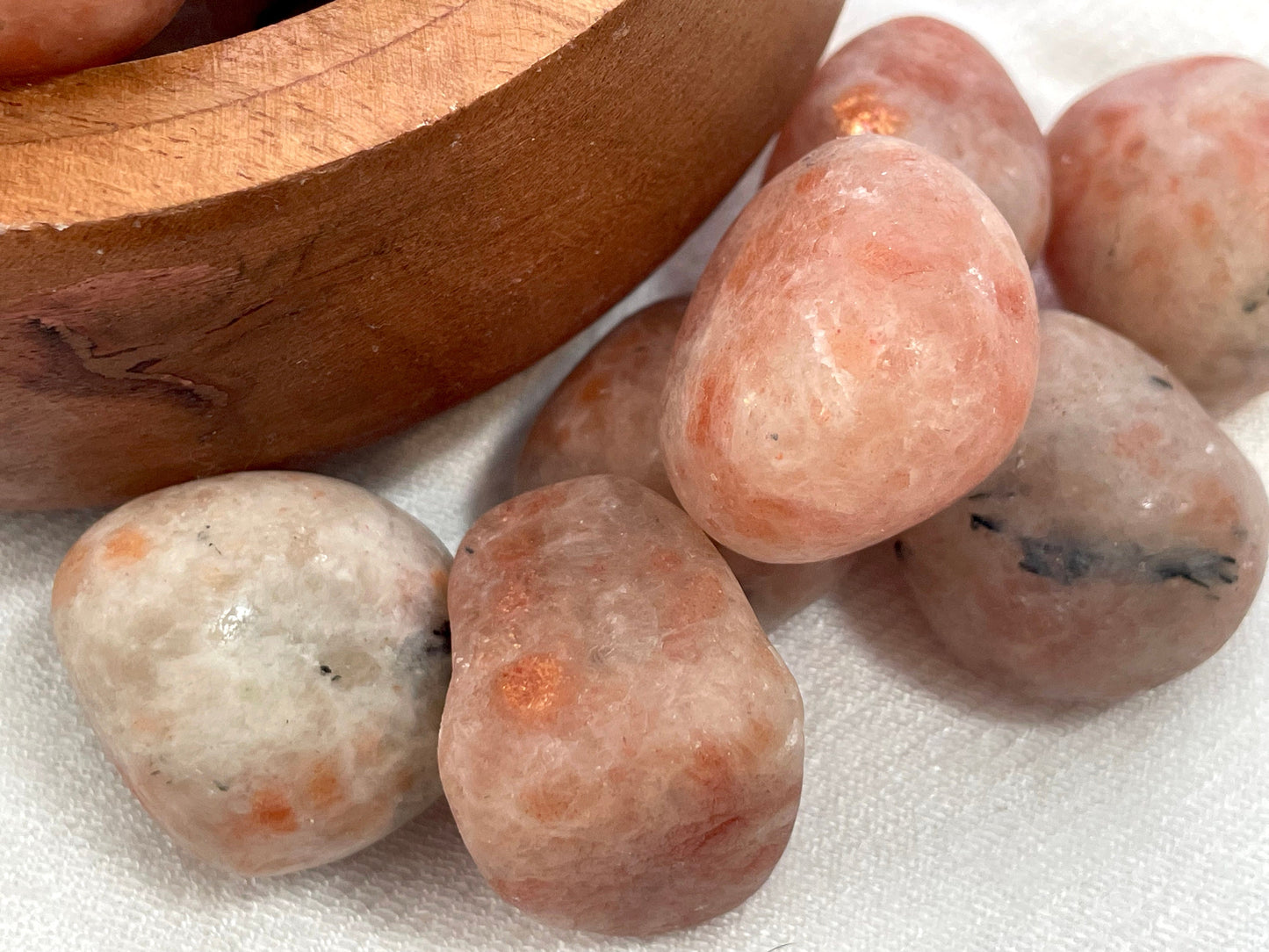 Sunstone, tumbled