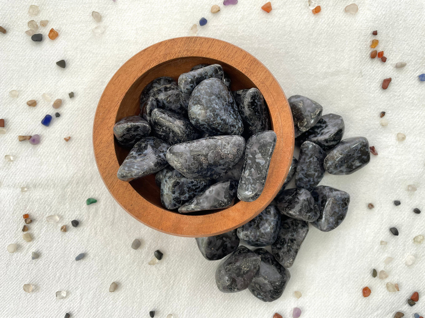 Indigo Gabbro / Merlinite, tumbled