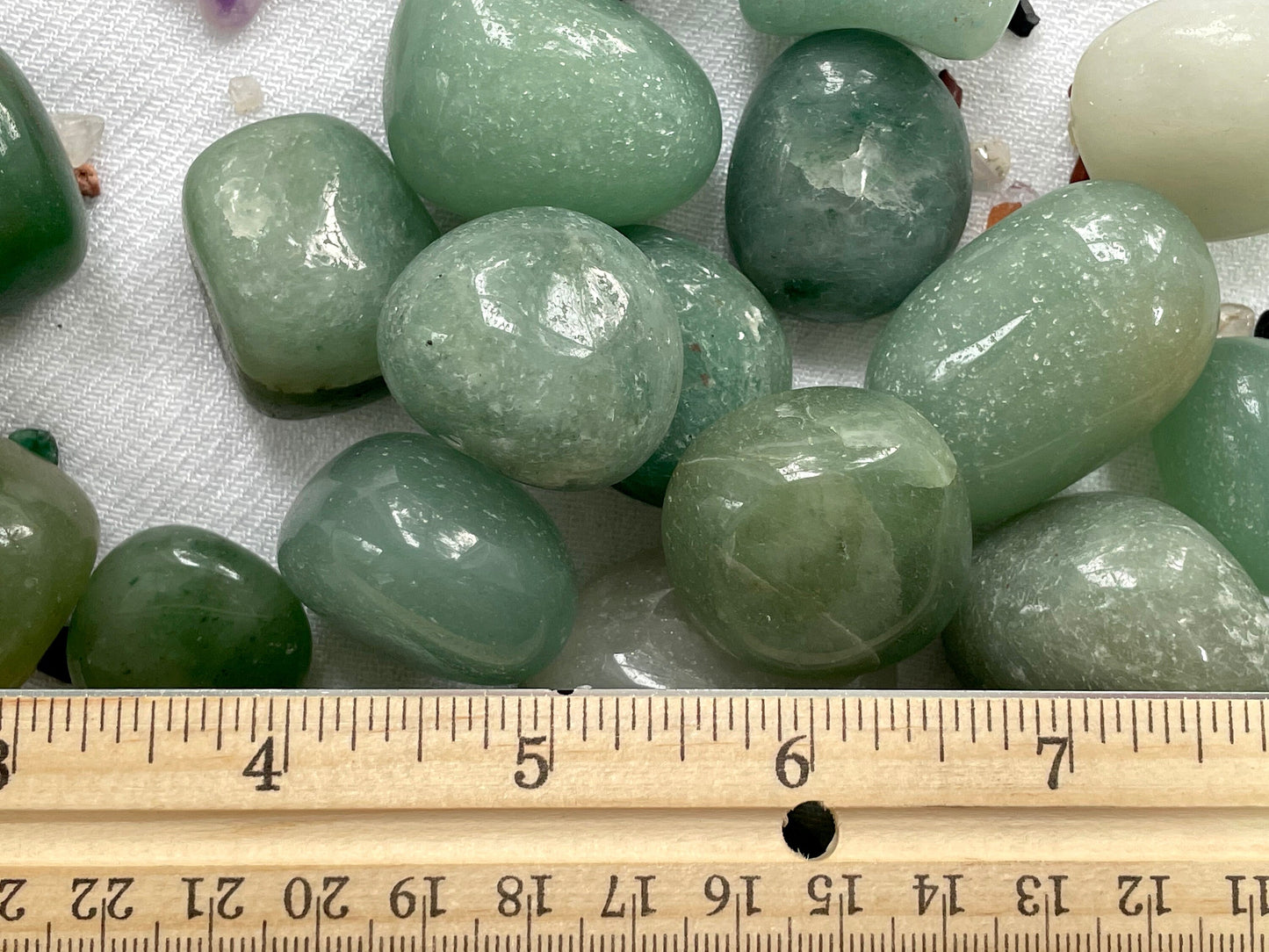 Tumbled Green Aventurine from India | Tumbled Green Quartz | Crystal for Empath protection & Abundance