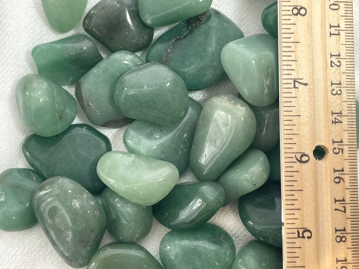 Tumbled Green Aventurine from Brazil | Tumbled Green Quartz | Crystal for Empath protection & Abundance