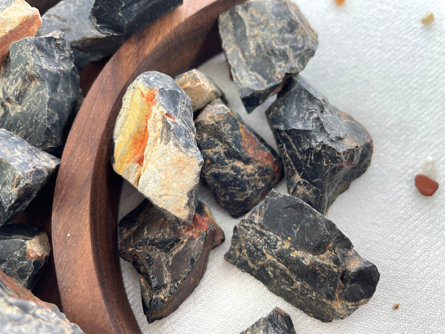 Rough Black Onyx | Natural Gemstone | Root chakra Stone