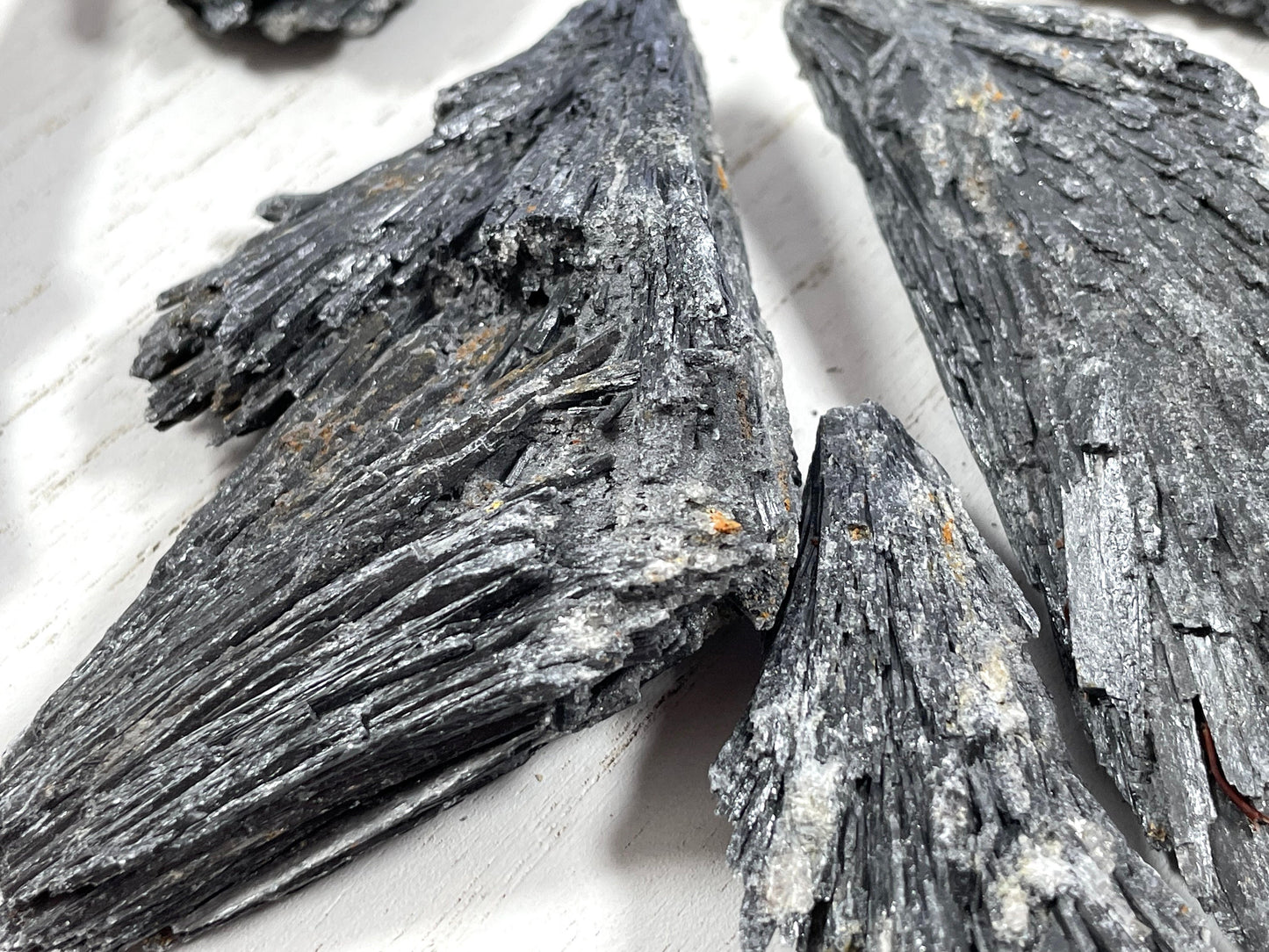 Black Kyanite Blades | Natural Rough Kyanite | Witch Broom Kyanite