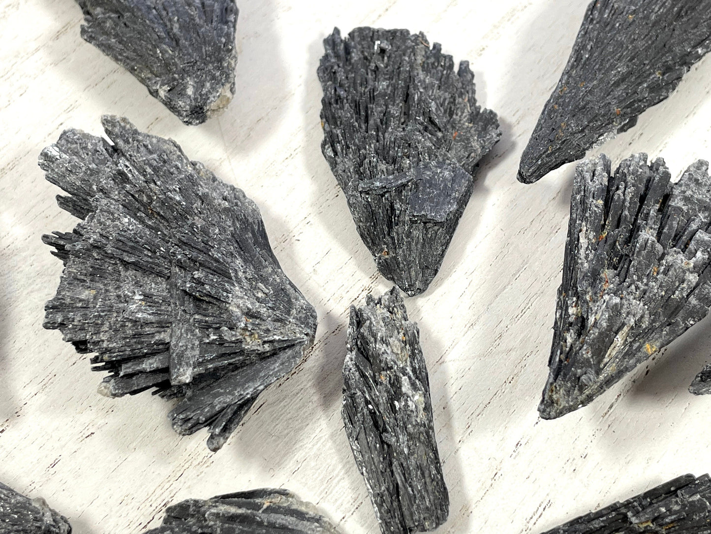 Black Kyanite Blades | Natural Rough Kyanite | Witch Broom Kyanite