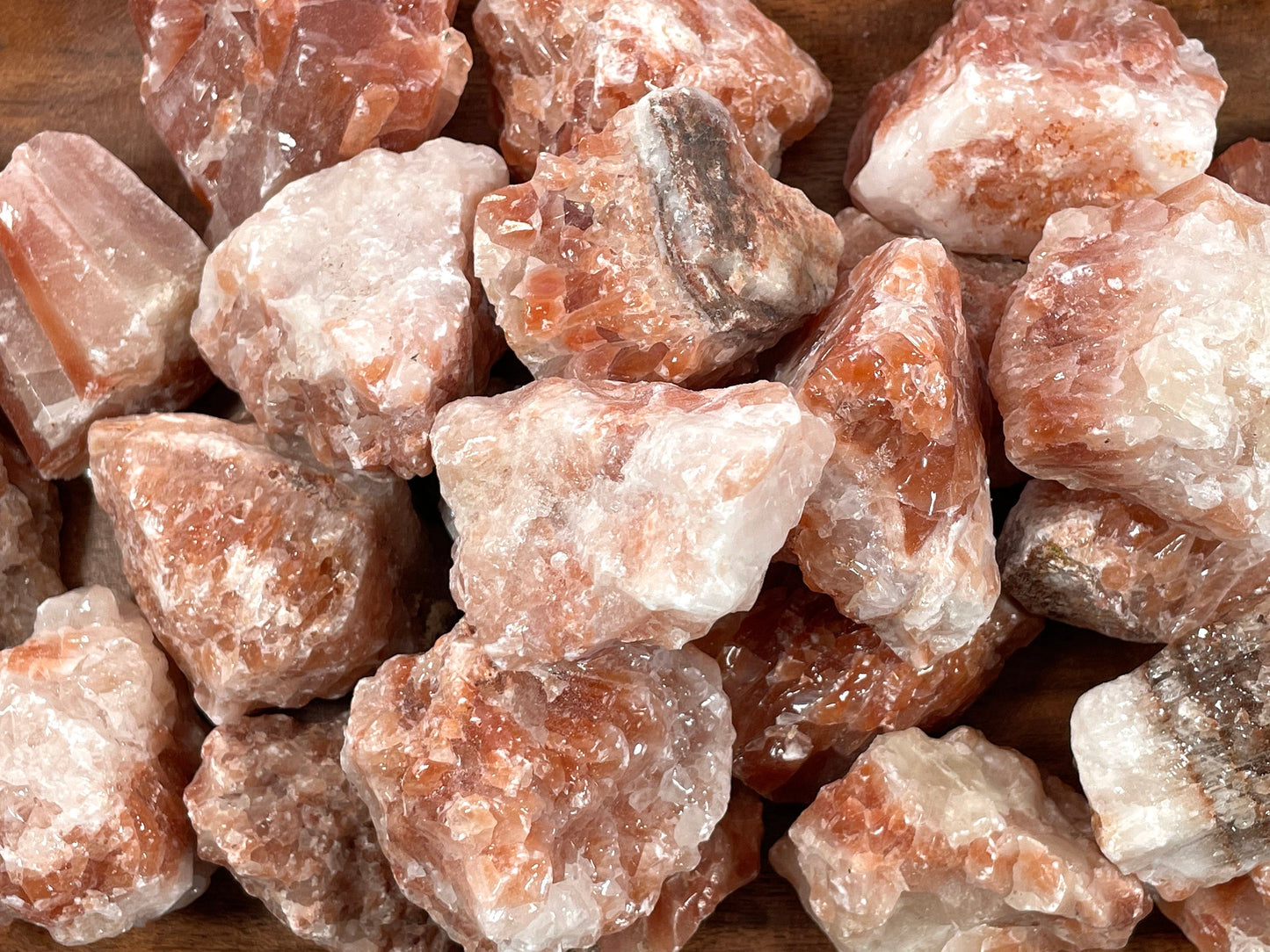 Red Calcite. Rough