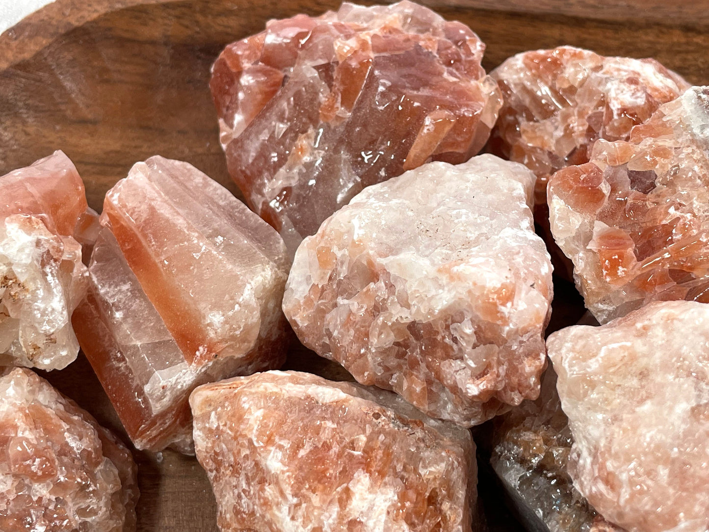 Red Calcite. Rough