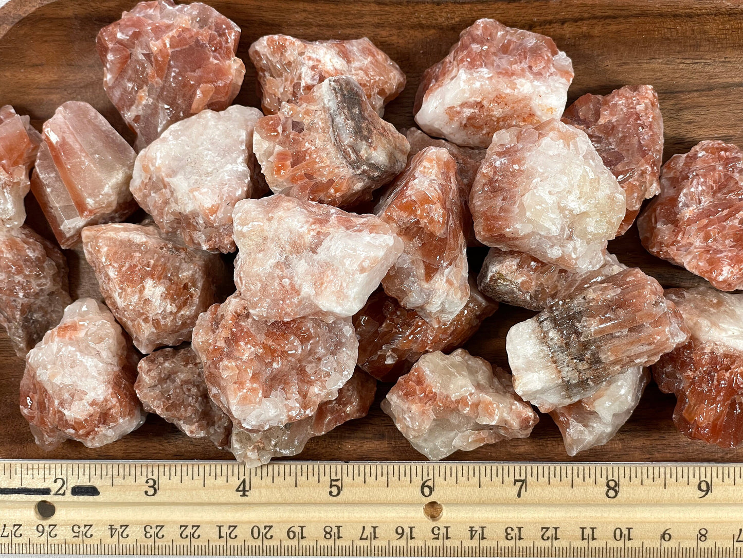 Red Calcite. Rough