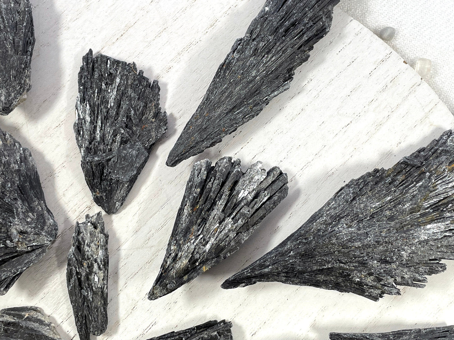 Black Kyanite Blades | Natural Rough Kyanite | Witch Broom Kyanite