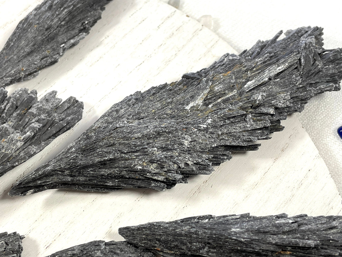 Black Kyanite Blades | Natural Rough Kyanite | Witch Broom Kyanite