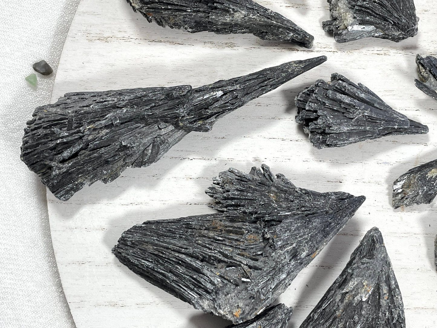 Black Kyanite Blades | Natural Rough Kyanite | Witch Broom Kyanite
