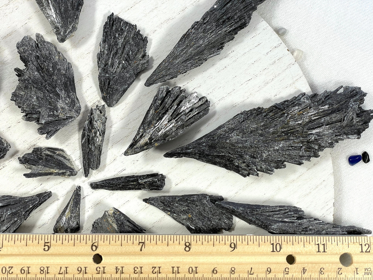 Black Kyanite Blades | Natural Rough Kyanite | Witch Broom Kyanite