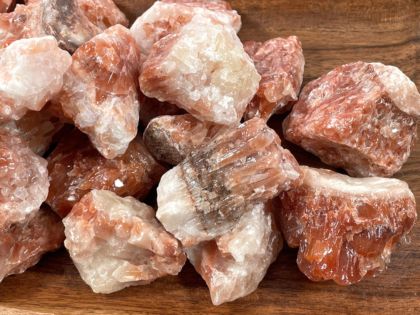 Red Calcite. Rough