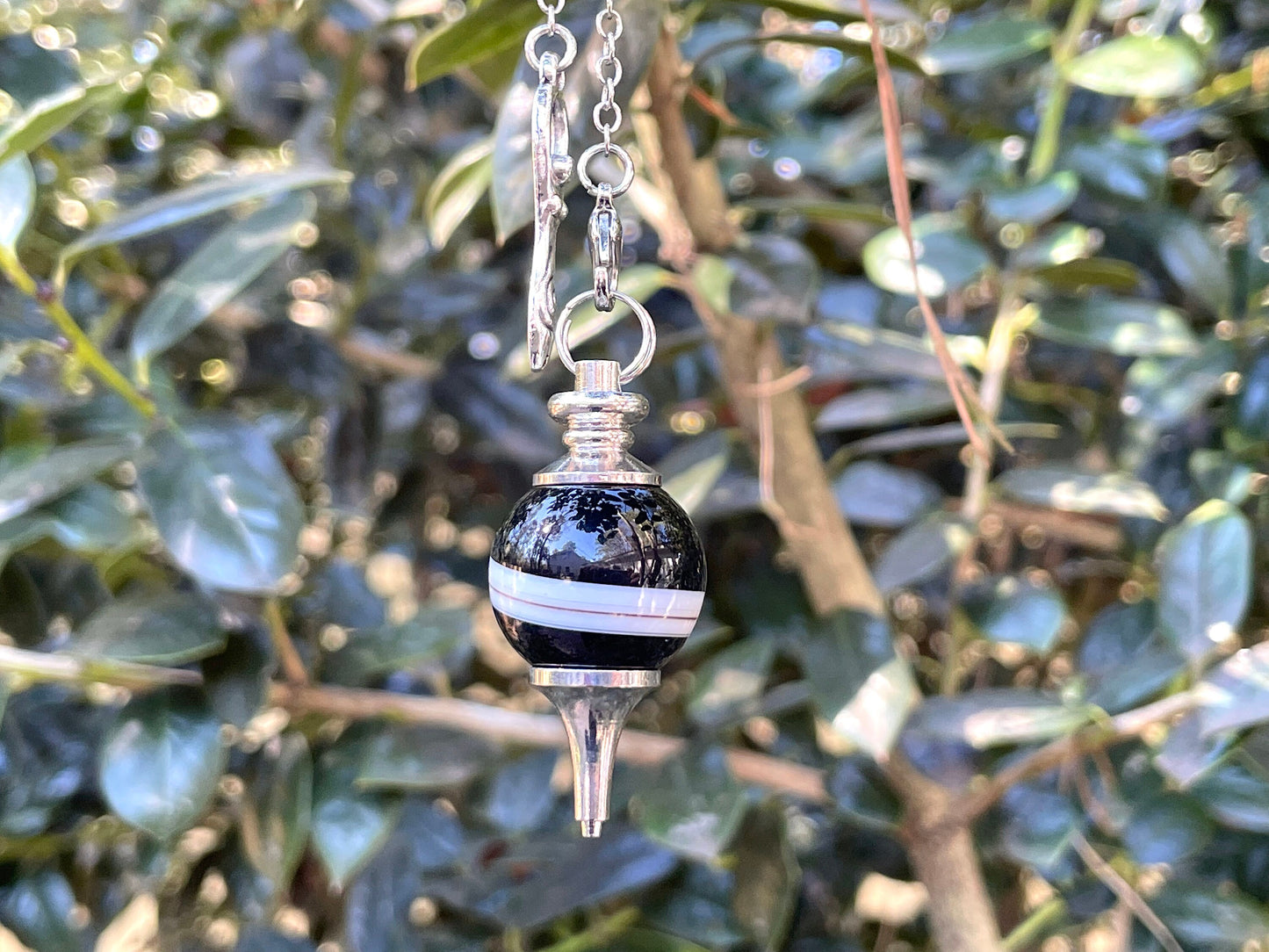 Goddess Pendulum in Black Onyx