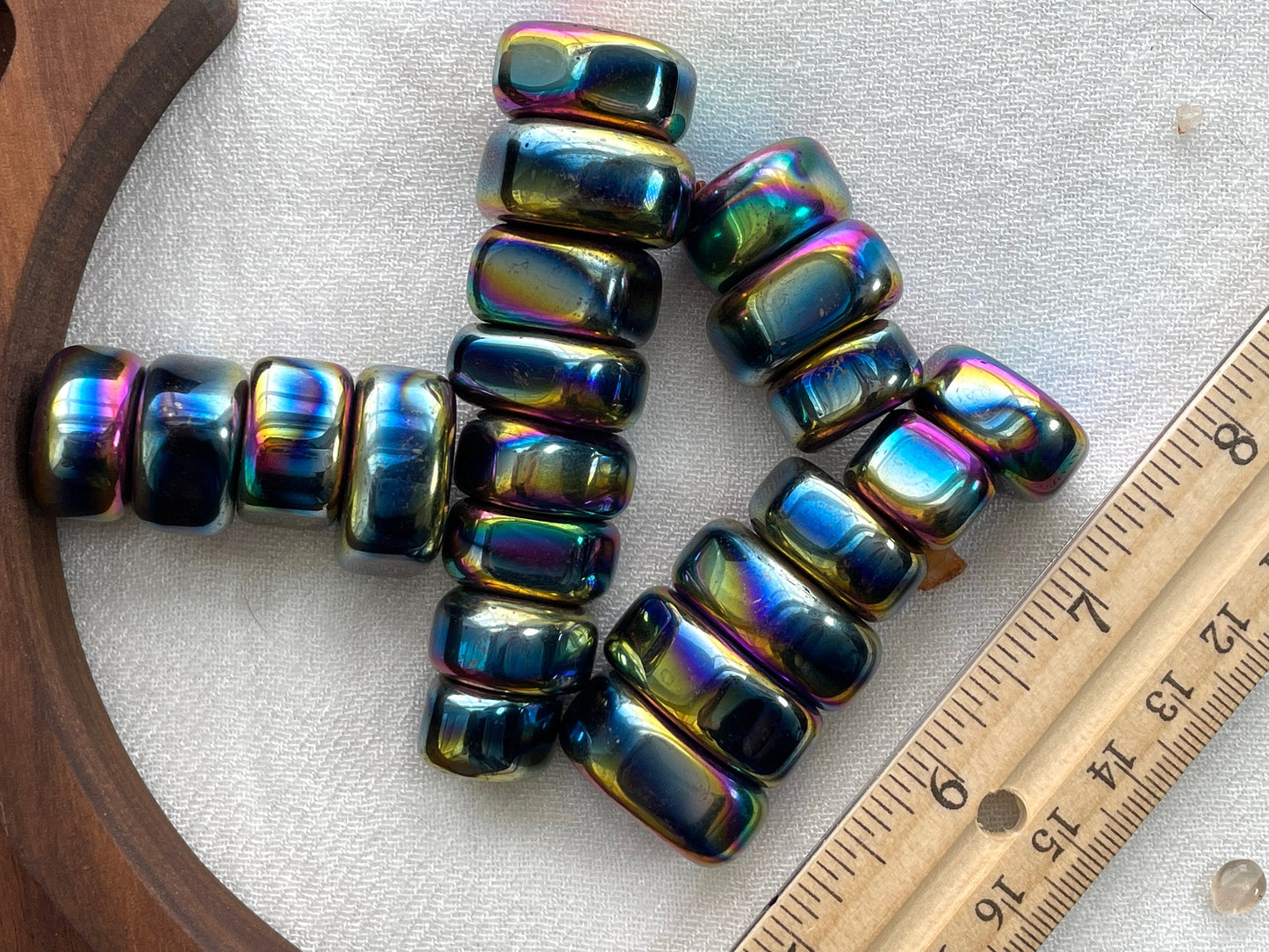 Rainbow Magnetic Hematite (Magnetite). 2 pieces
