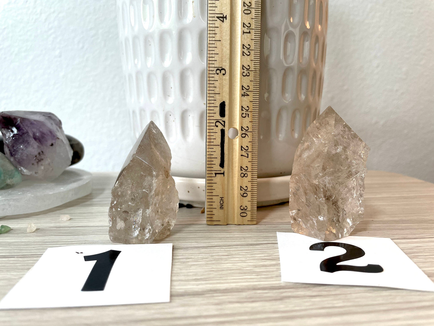 Top Polished Smoky Quartz point