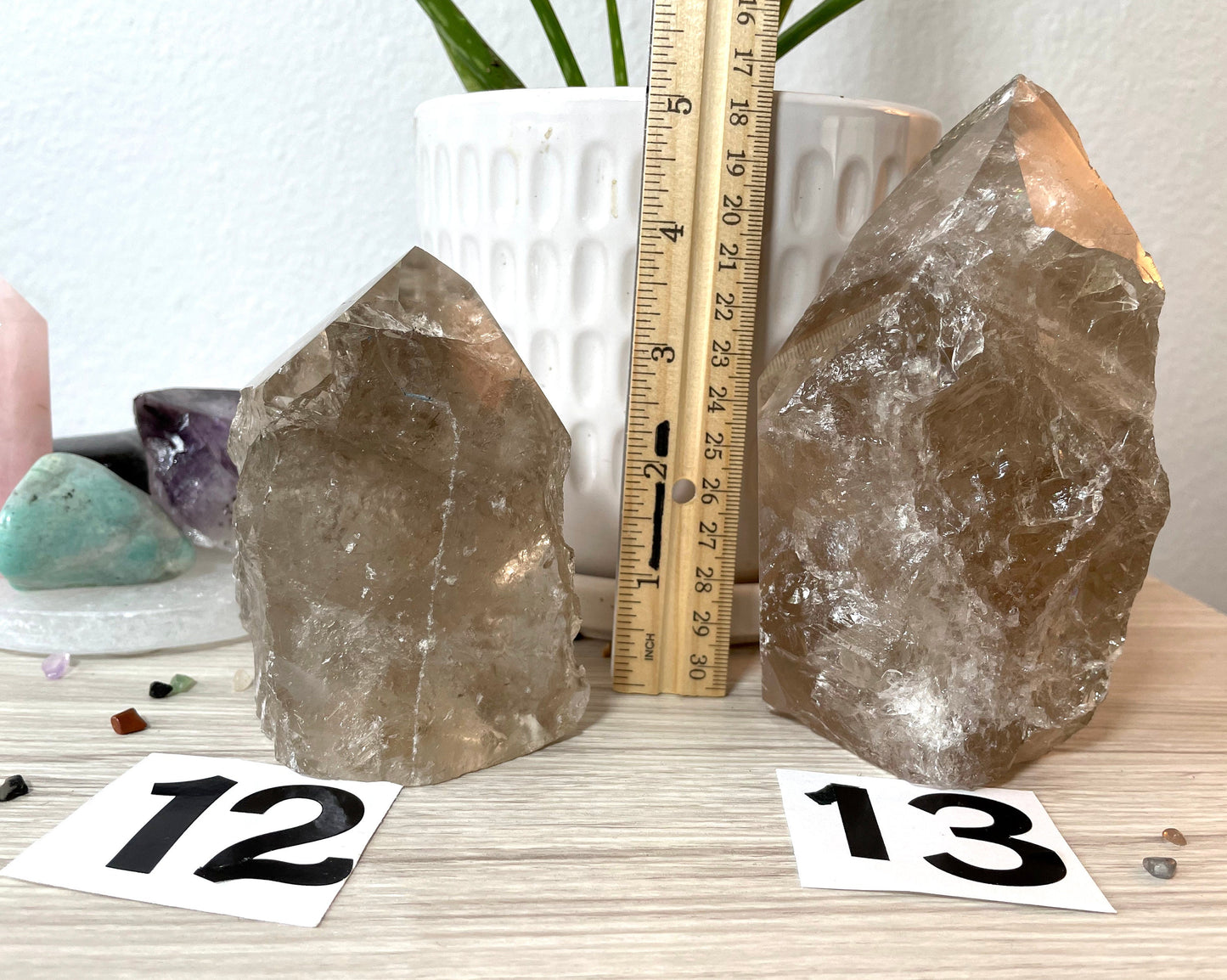 Top Polished Smoky Quartz point