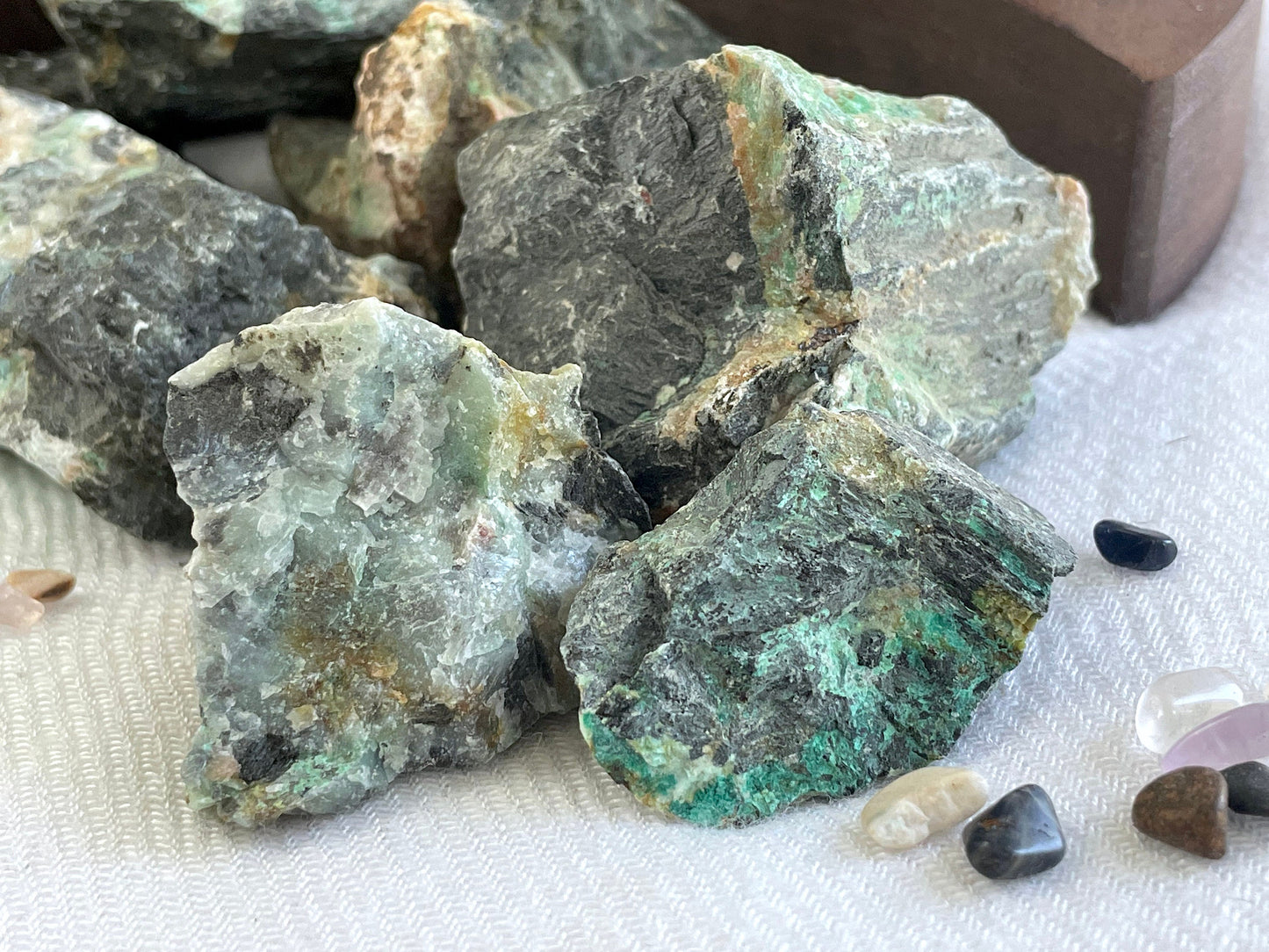 Rough Chrysocolla, Cuprite